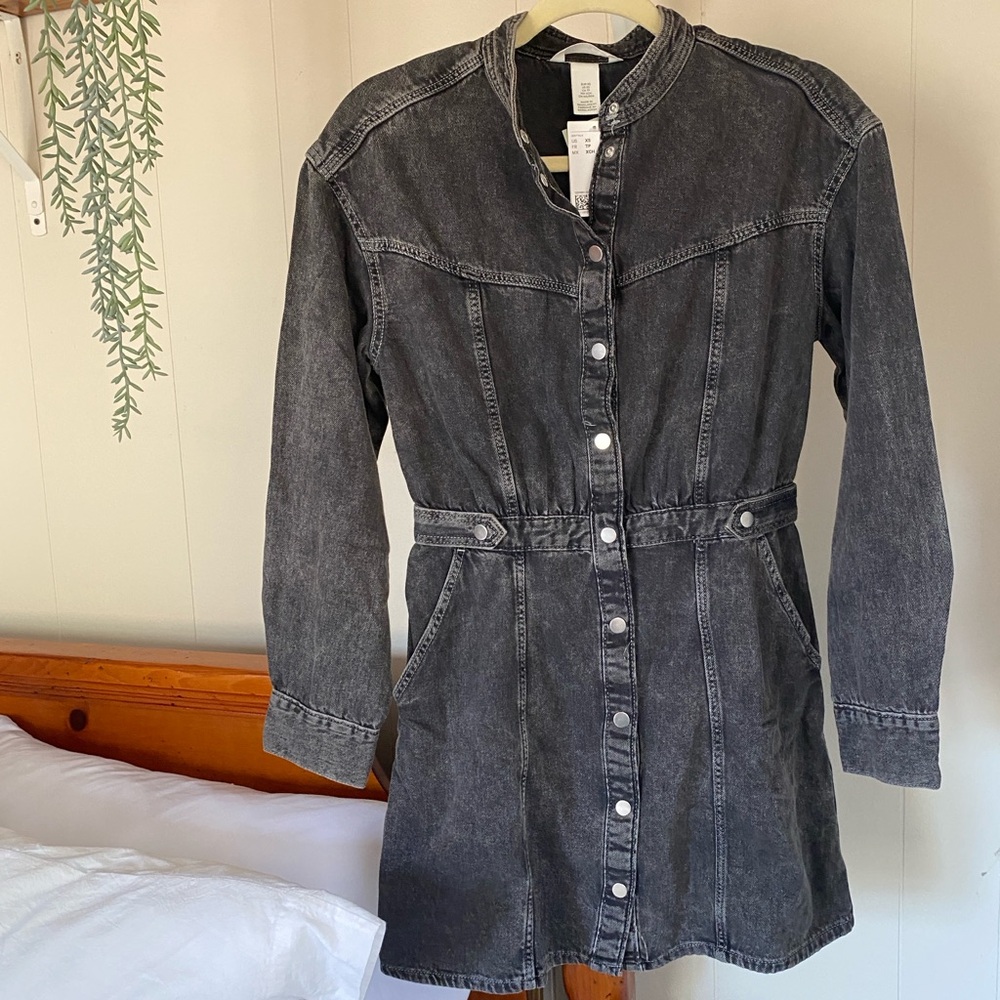 H&M Long Sleeve Denim Dress